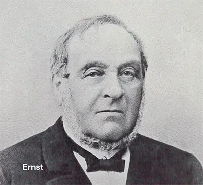 Ernst gründete 1843 das Unternehmen in Erfurt Ernst Benary Schwarzweißfoto