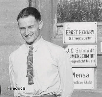 Friedrich startete 1946 neu im Westen Deutschlands durch Friedrich Benary Schwarzweißfoto